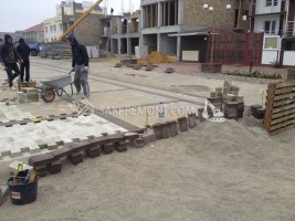 Укладка тротуарной плитки